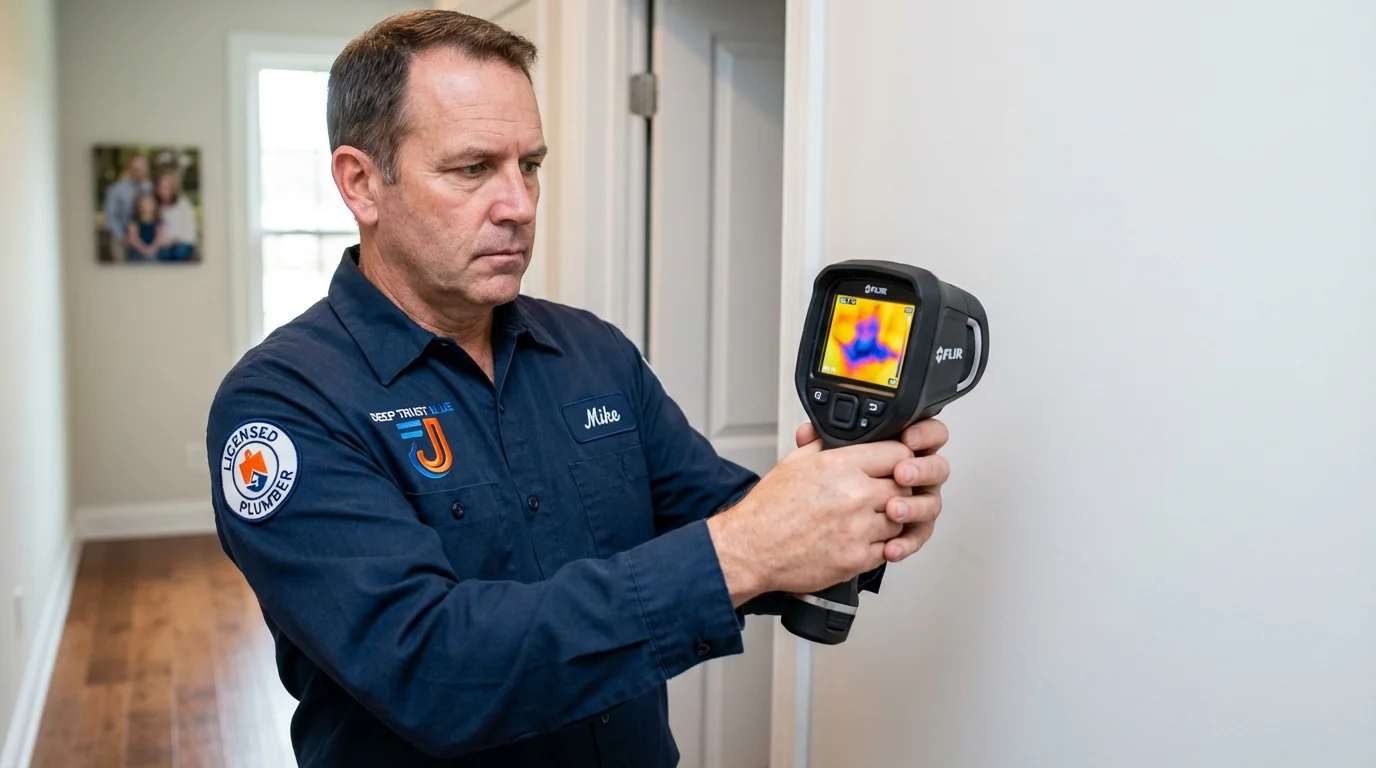 Thermal imaging leak detection by Johns Plumbing LLC in Lavaca